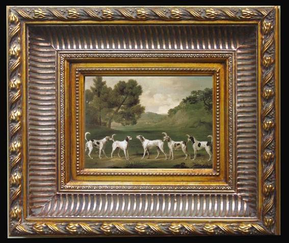 framed  George Stubbs Some Dogs, Ta024-3
